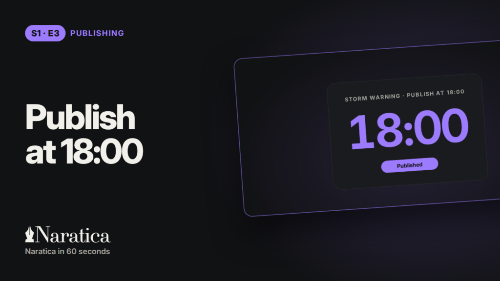 Publish at 18:00